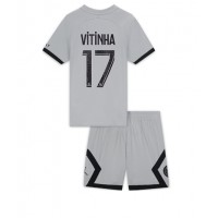 Paris Saint-Germain Vitinha Ferreira #17 Fotballklær Bortedraktsett Barn 2022-23 Kortermet (+ korte bukser)